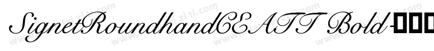 SignetRoundhandCEATT Bold字体转换